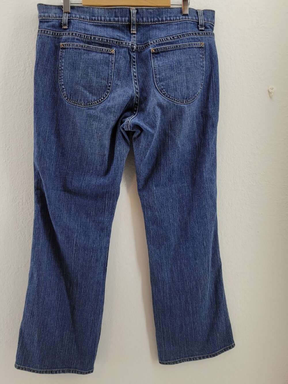 GAP Low Rise Capri Stretch Jeans Women's 16 Blue Cuffed Crop Pockets Vintage Y2K - Picture 4 of 12